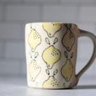 Lemon pattern mug