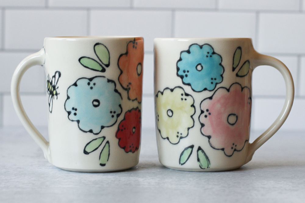 Bold Floral mug - main