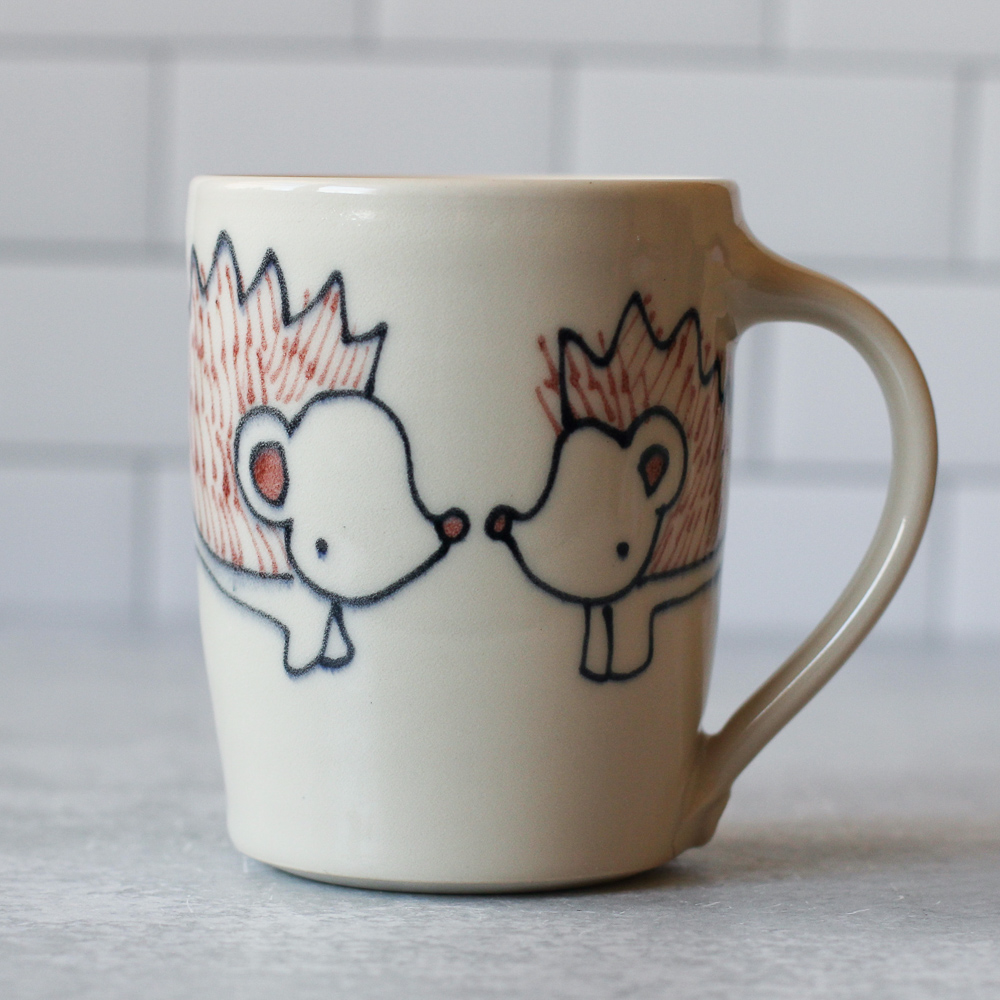 Hedgehogs mug