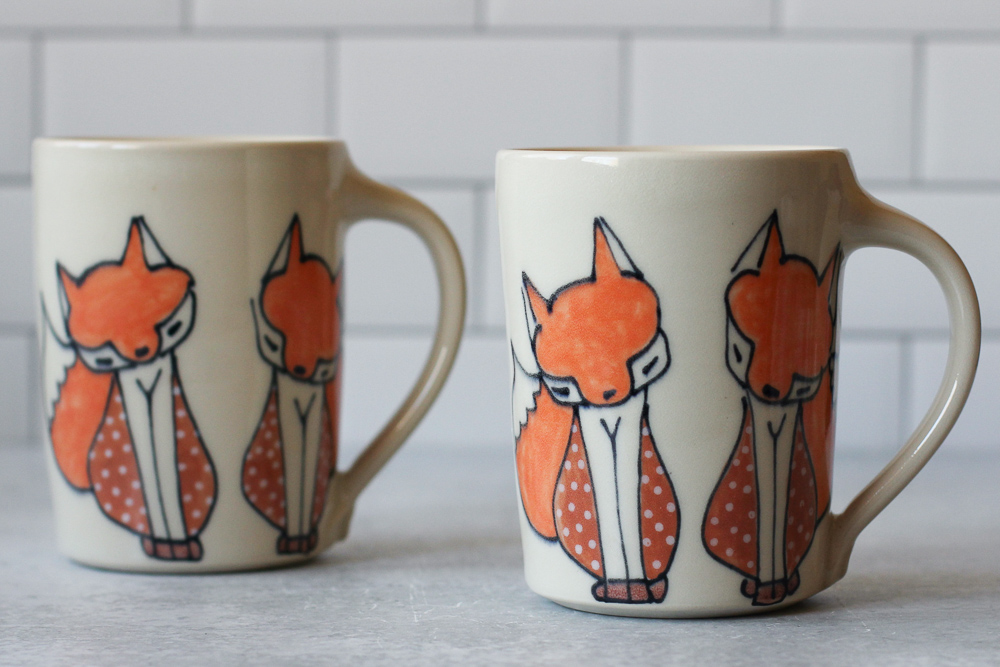 Foxes mug