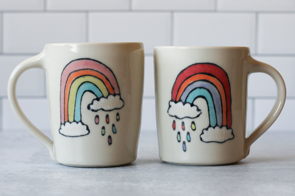 Rainbow Raincloud mug - main