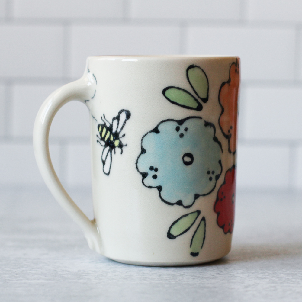 Bold Floral mug - main