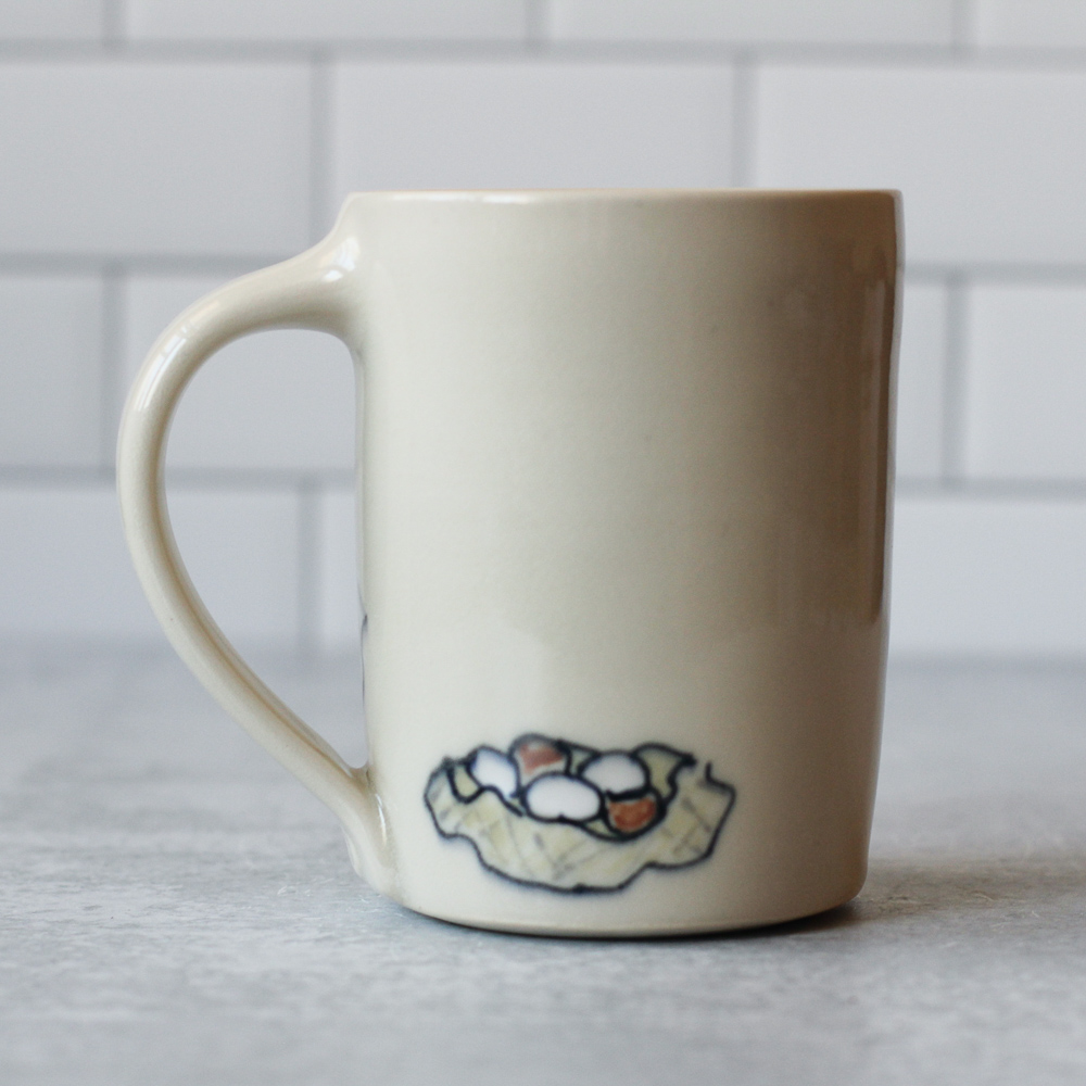 Chickens mug - reverse