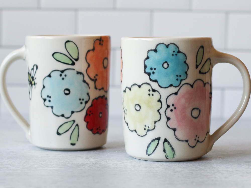 Bold Floral mug - main