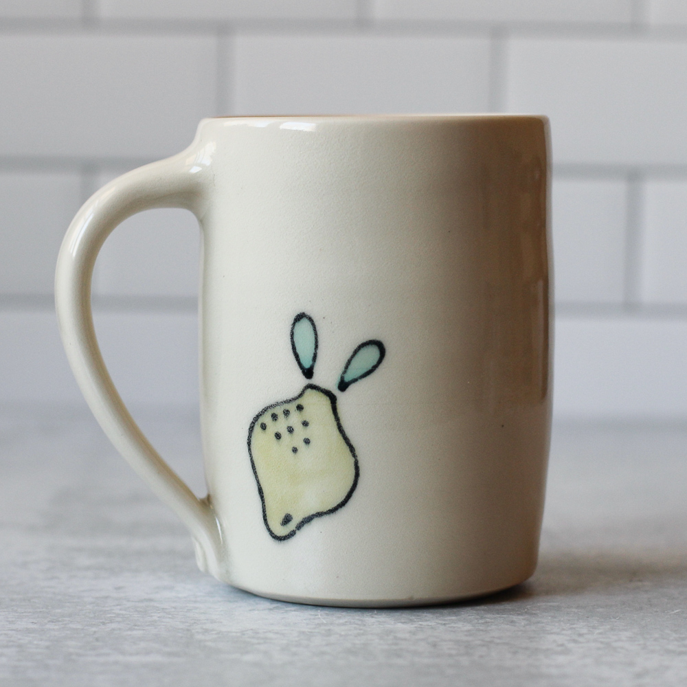 Lemon Pattern Mug - Reverse