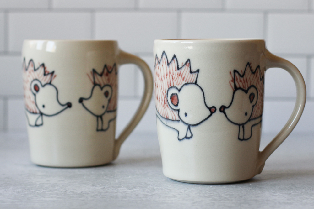Hedgehogs mug