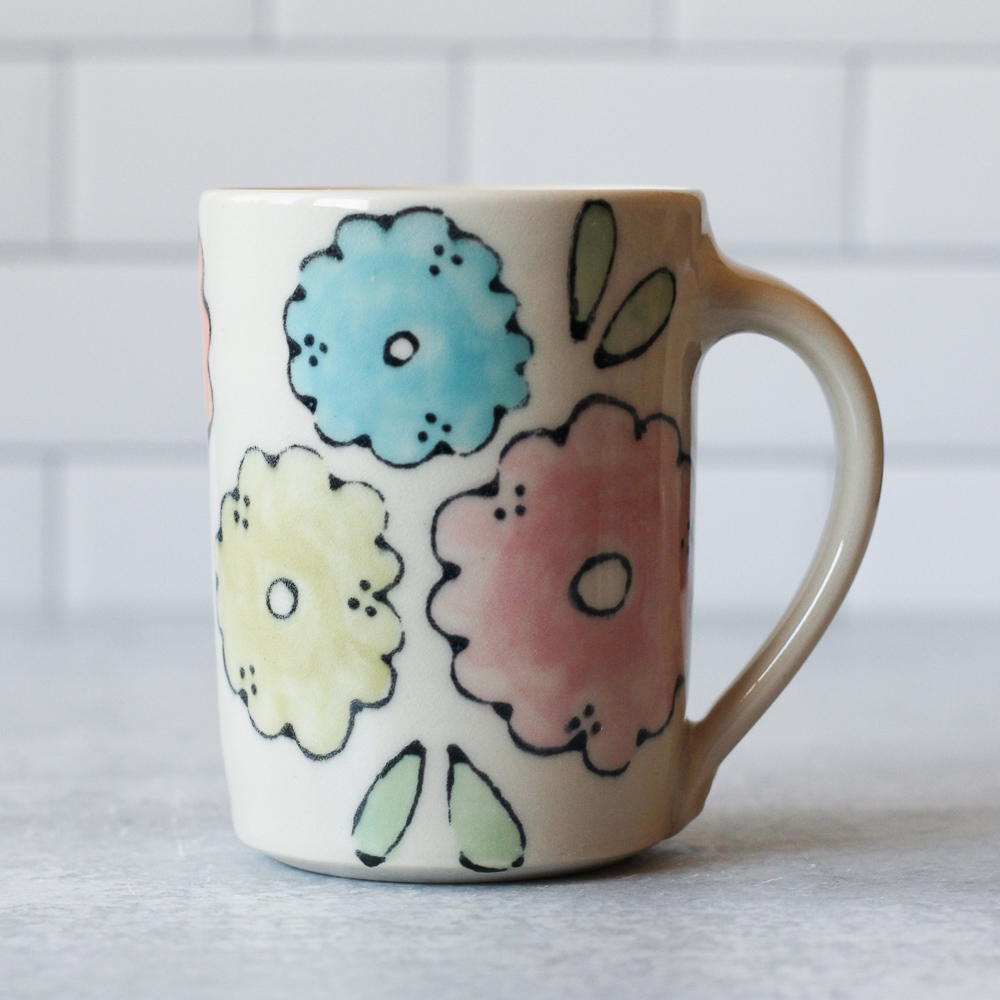 Bold Floral mug - main