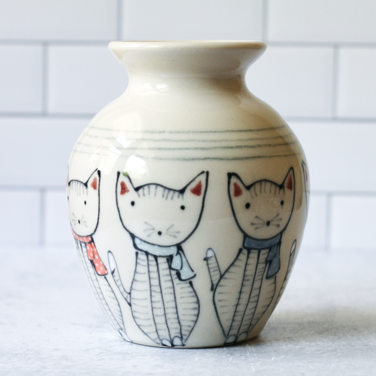 Cats vase May 2021