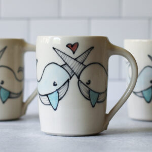 Narwhals in Love mug