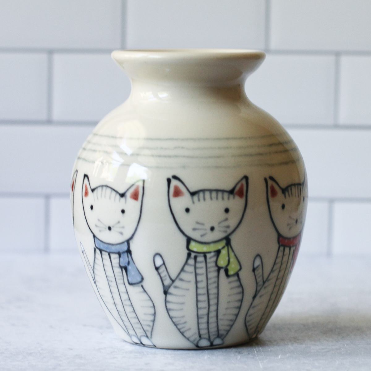 Cats vase May 2021