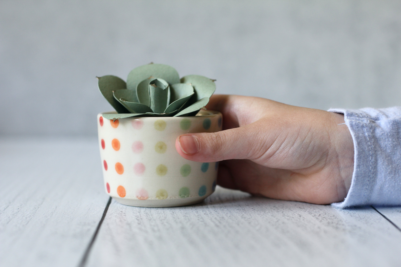 Tiny planter - candy dot