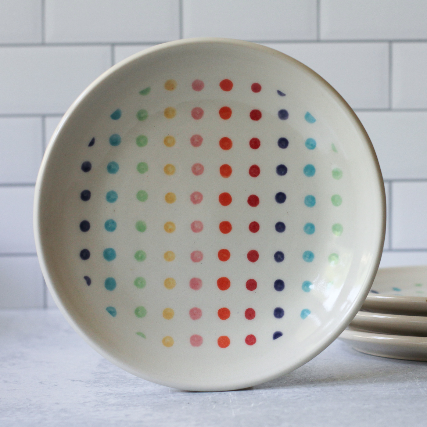 Side plate - 8-inch - candy dot
