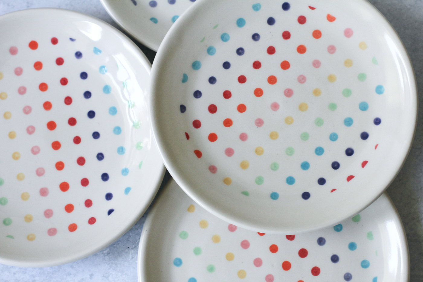 Side plate - 8-inch - candy dot