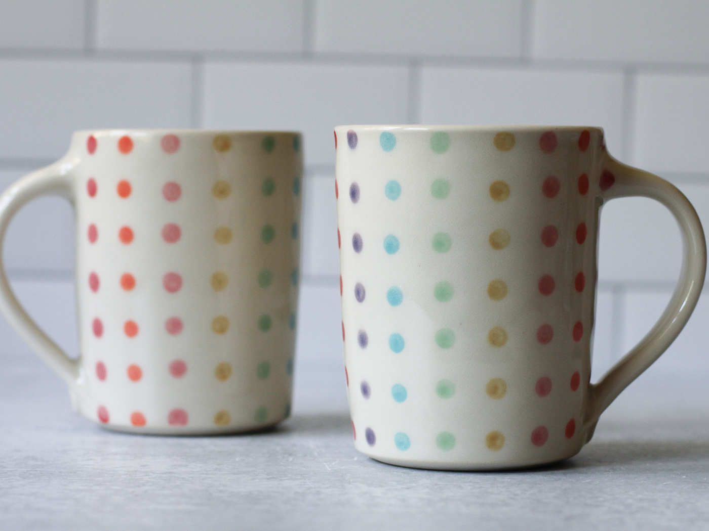 Candy Dot mugs