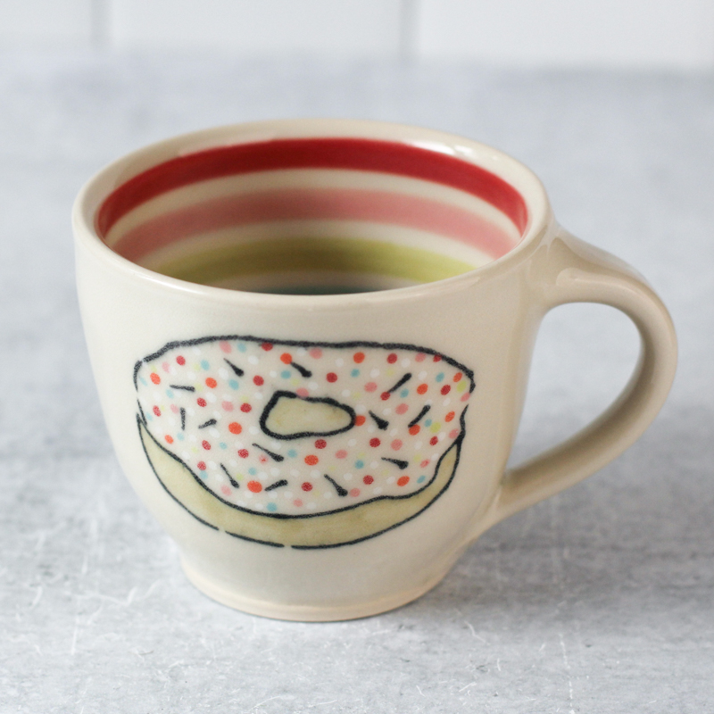 Donut Cozy Mug - Inner Rainbow