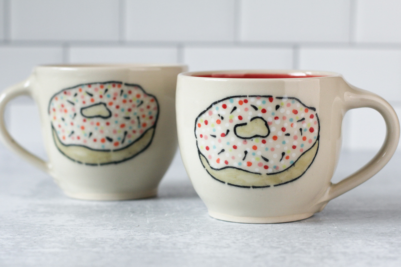 Donut Cozy Mug - Inner Rainbow