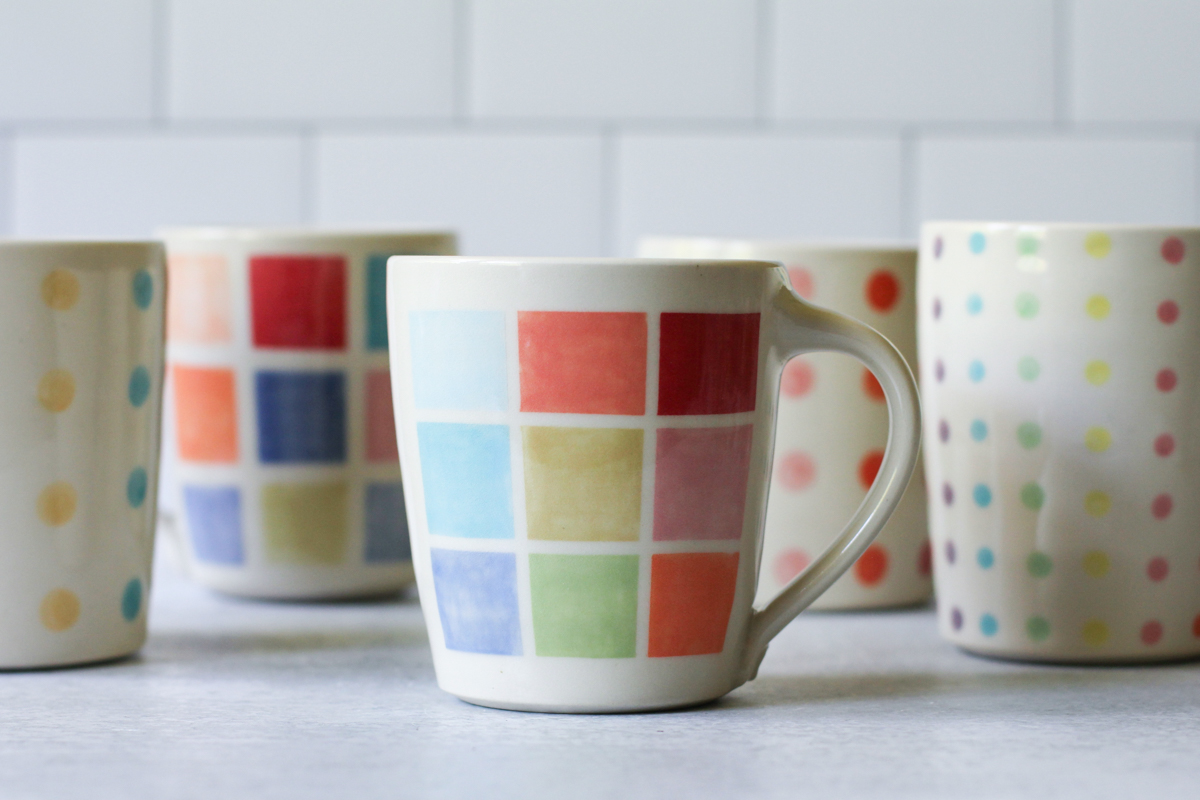 color block mug