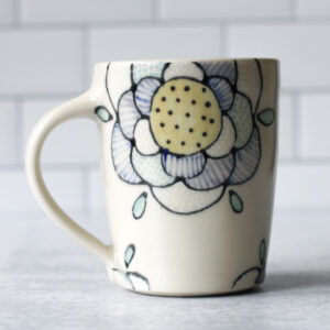 floral mug