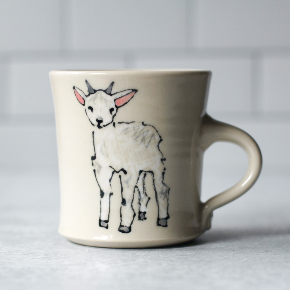 baby goat mug