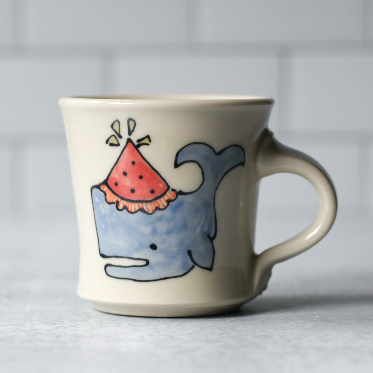 party whale small mug