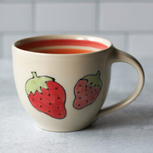 strawberry inner rainbow mug