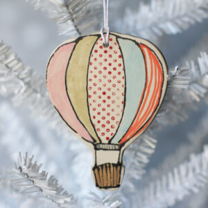hot air balloon ornament