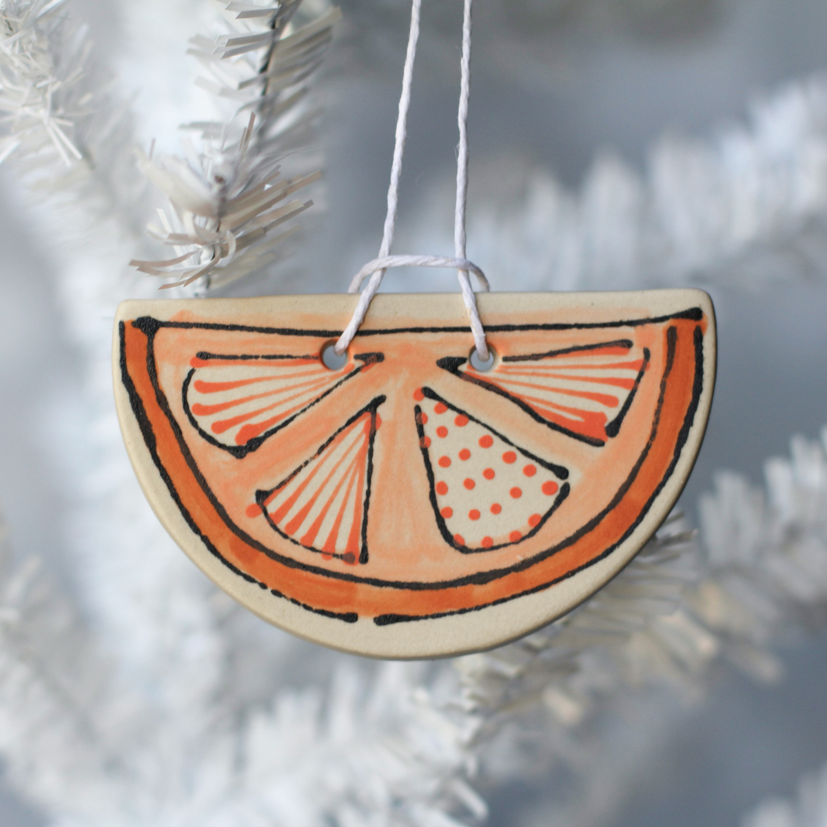 orange slice ornament