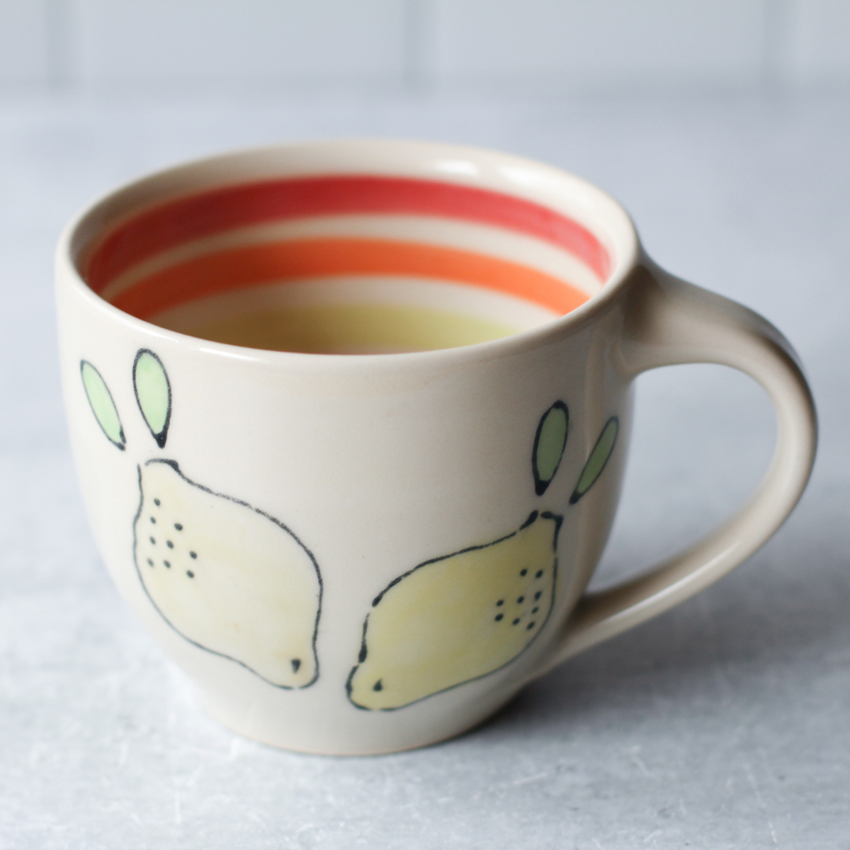 lemon inner rainbow mug