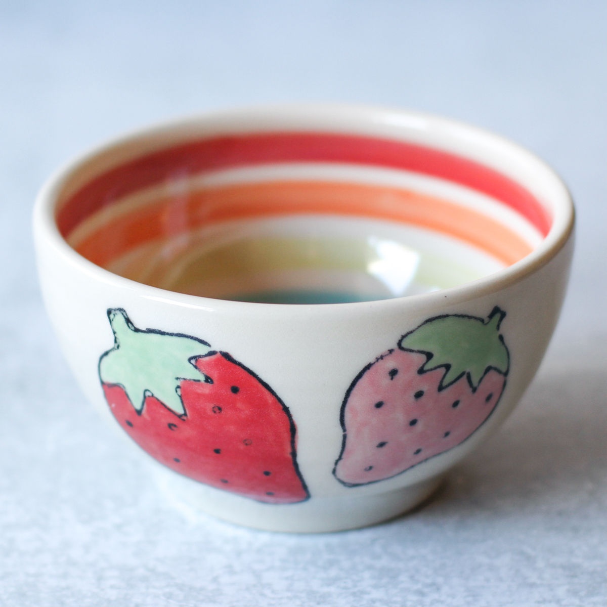 strawberry inner rainbow bowl