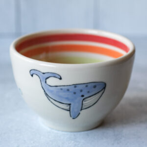 whale inner rainbow bowl