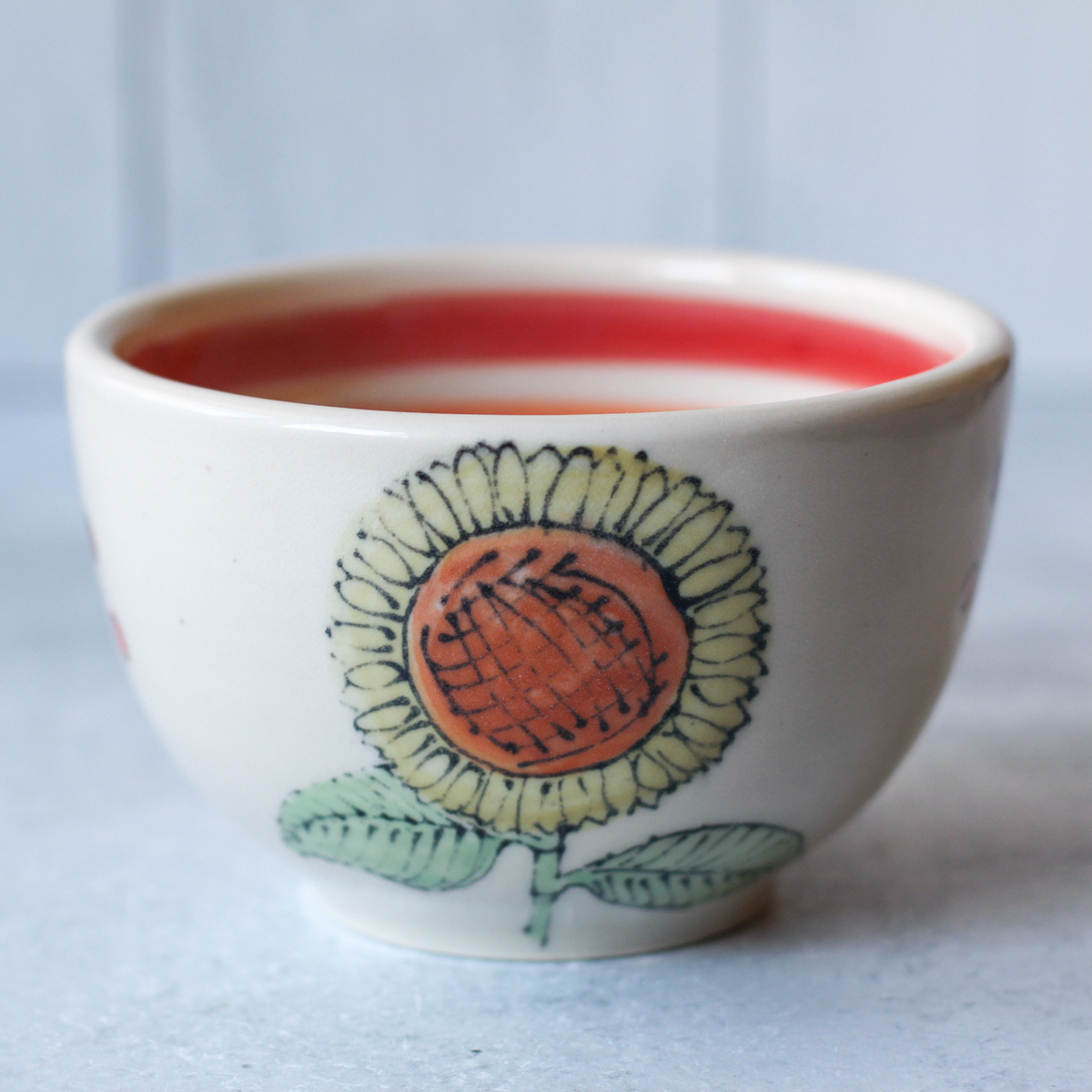 sunflower inner rainbow bowls