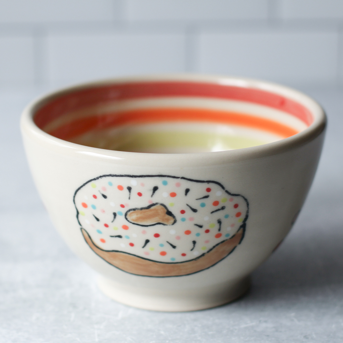 donut inner rainbow bowl donut inner rainbow bowl