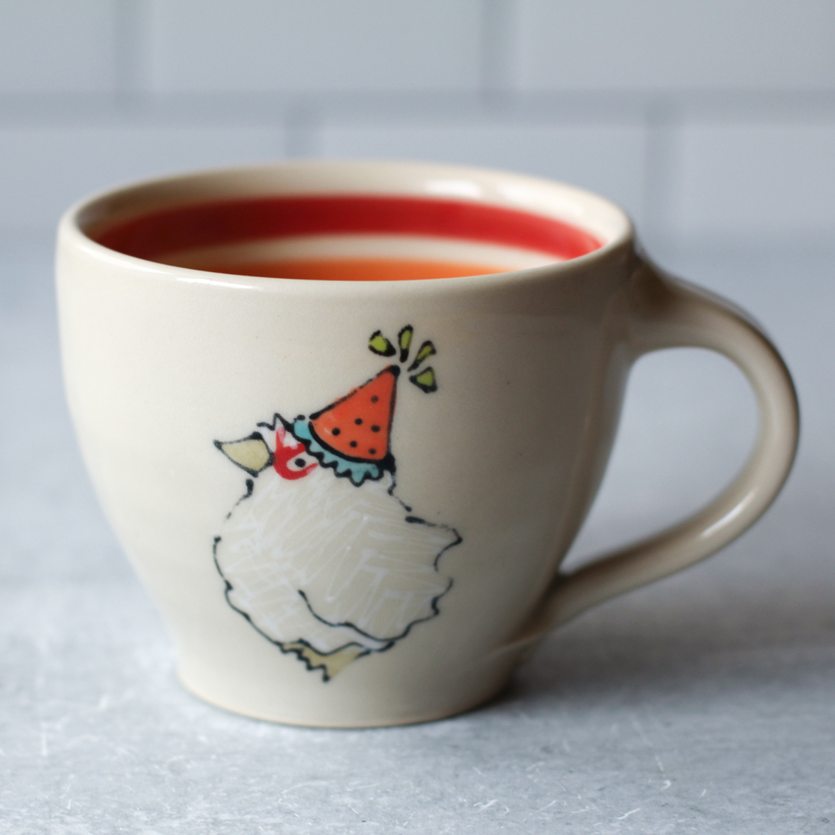 party chicken mug