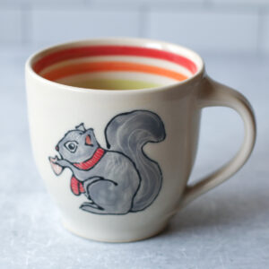 squirrel inner rainbow mug