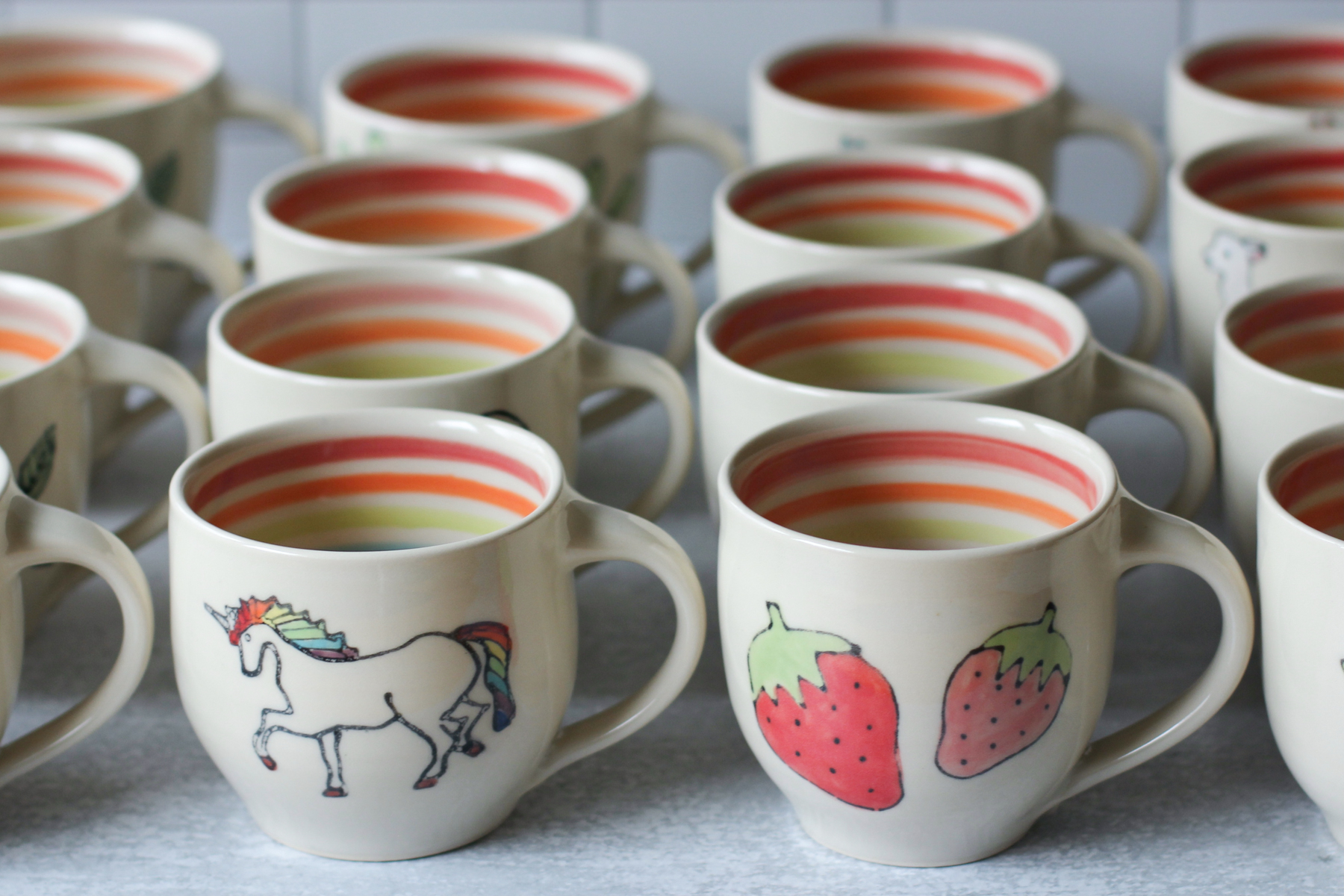 inner rainbow mugs