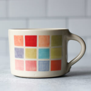 color block mug