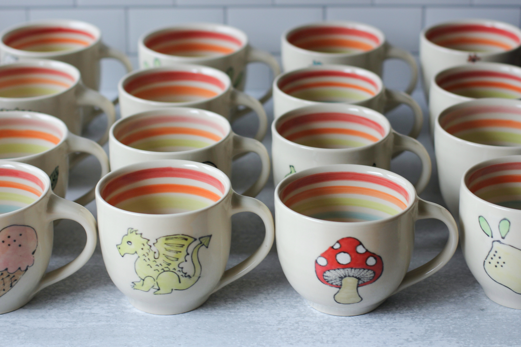 inner rainbow mugs