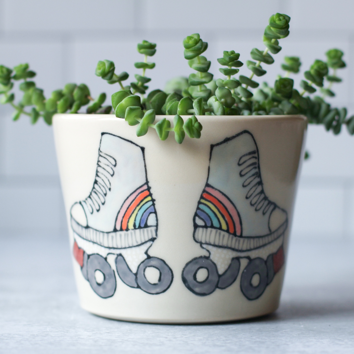 roller skate planter M