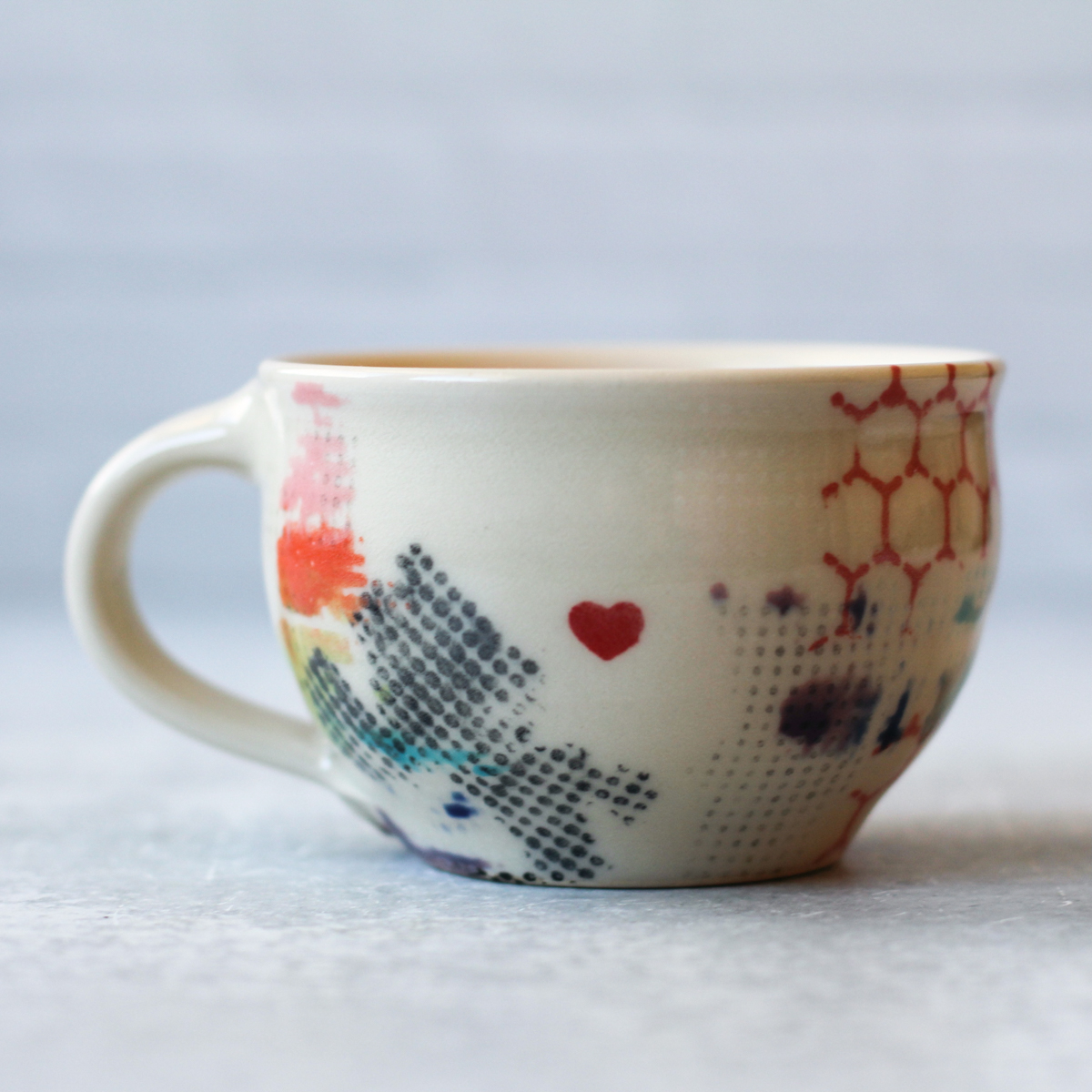 pattern tea cup