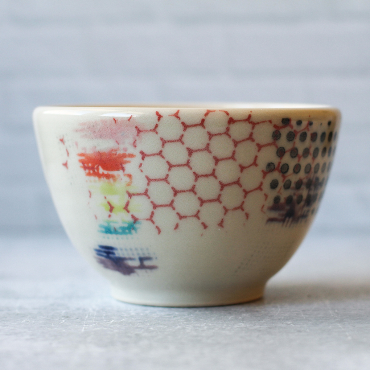 mixed pattern bowl