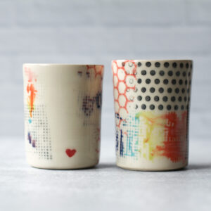 mixed pattern cup