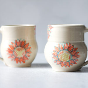 Curvy Mug - Vibrant Sunflowers