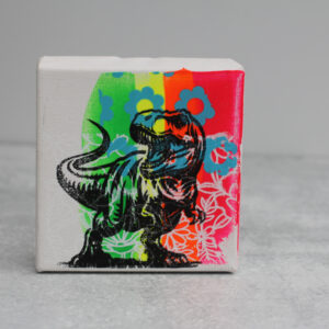 4x4 Original Mini Painting - T-Rex