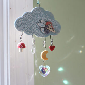 Suncatcher - Fairy on a Cloud - Hanging Rainbow Maker