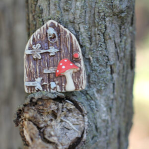 Fairy House Door with mushroom