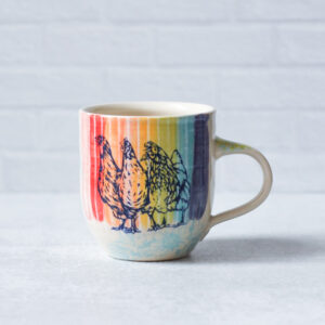 Cozy Mug - Chickens - Mixed Patterns Mug