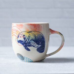 Cozy Mug - Manatee - Mixed Patterns Mug