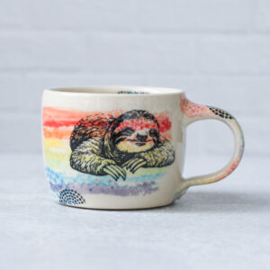 Low Mug- Sloth - approx 12 oz