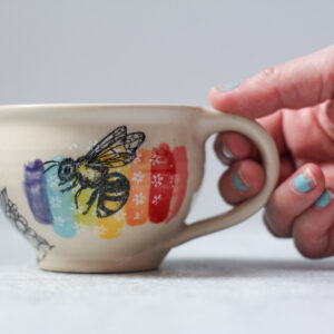 Teacup - Bees - approx 9 oz mug