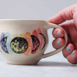 Teacup - Moon Phases - approx 9 oz mug